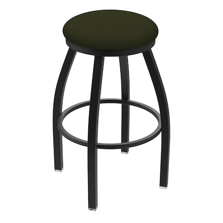 Holland Bar Stool Co 30" Swivel Bar Stool, Black Wrinkle, Canter Pine Seat X802